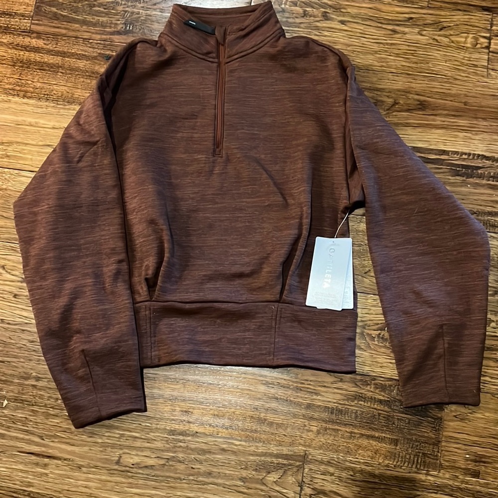 Athleta NWT Altitude Polartec Half Zip Sweatshirt